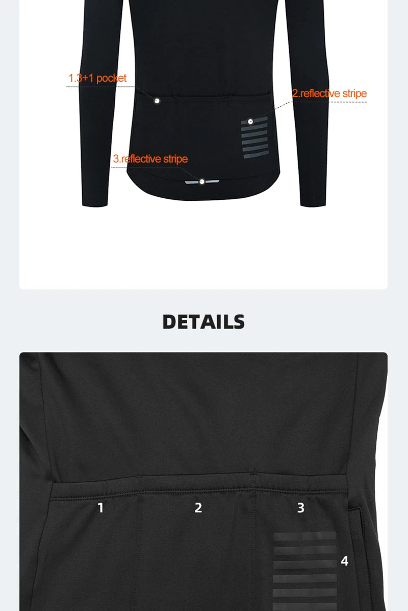 Winter Men's Apparel: YKYWBIKE Warm Long Sleeved, Thermal Fleece Lined Jacket For Winter And Autumn / Rungear