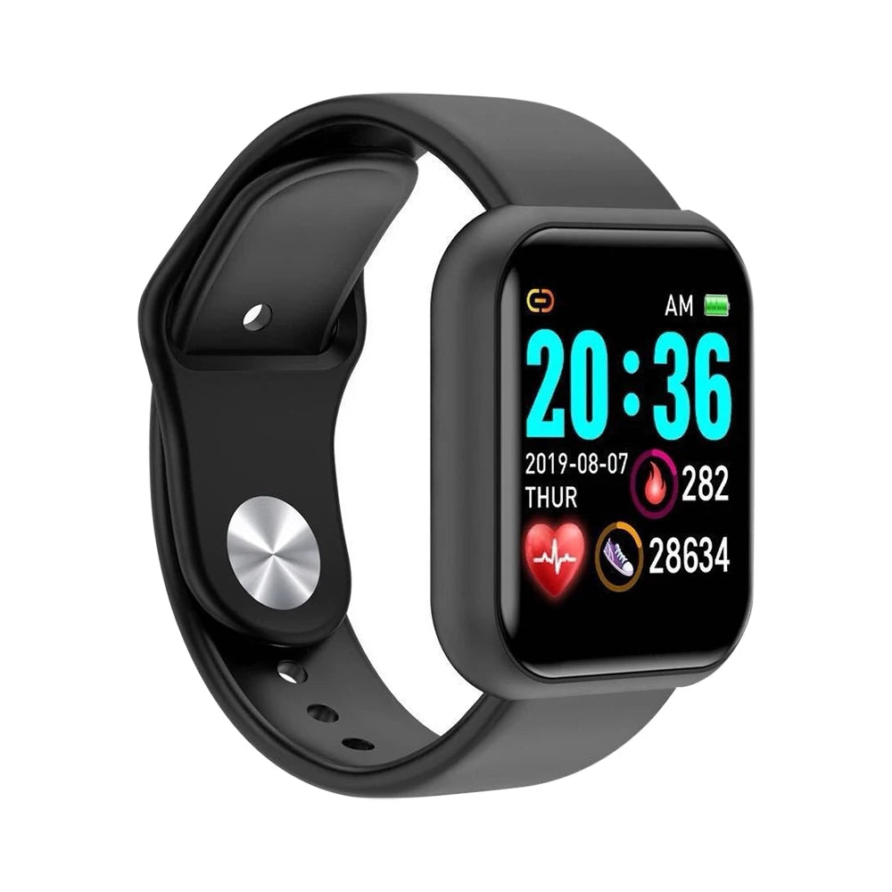 Rungear Tech Accessories: Unisex Bluetooth Smart Watch For Networked Phone, Controls Music, Health Monitor, Clock Y68 / Rungear