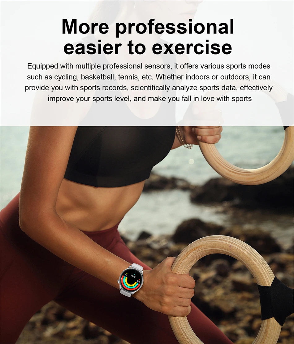 Tech Accessories Gear: 2026 New Smart Watch For Men HD AMOLED Screen, GPS, Motion Heart Rate, Bluetooth, Calls / Rungear