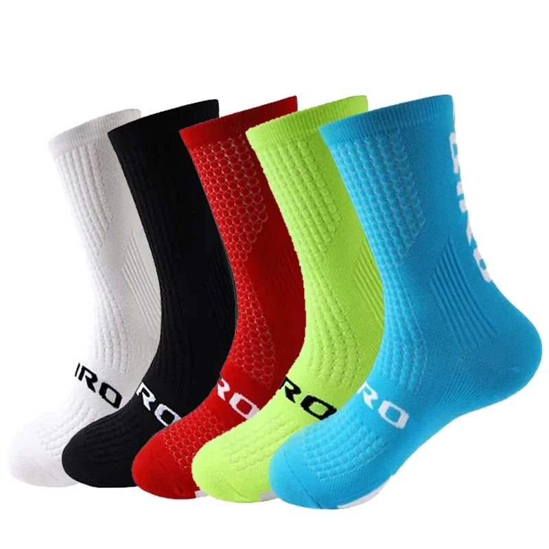 Compression Sock Apparel: 1 PR Men's Knee-High Sports Compression Socks Cycling, Hiking, Running, All Sports / Rungear
