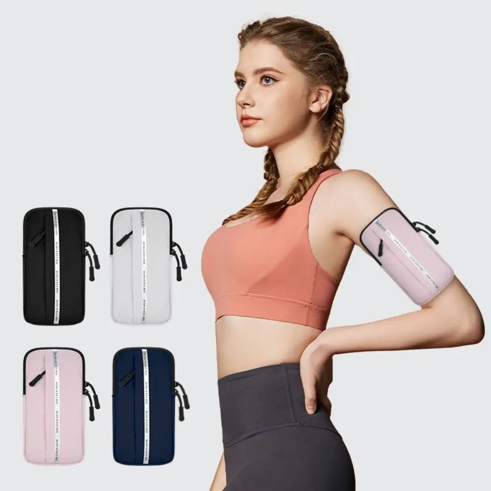 Running Tech Accessories: PU Mobile Phone Arm Bag, Waterproof, Large Capacity, Lightweight / Rungear
