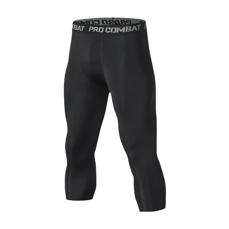 Men's Compression Apparel: Cool Dry, Sports Athletic Compression Workout Running Leggings / Rungear