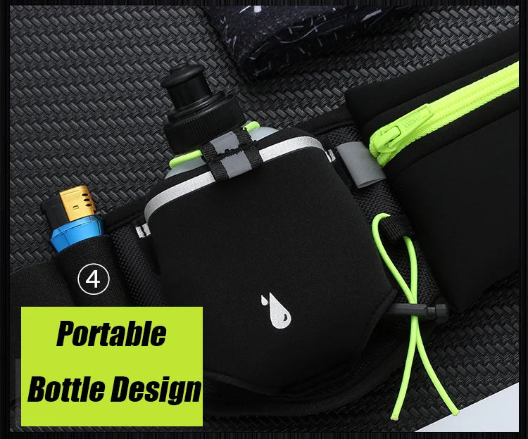 Man/Woman Marathon Trail Running Waist Pack For Phone Water Bottle
