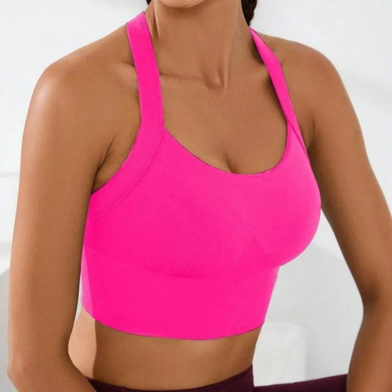 Sports Cross-Back sports Bra, No Chest Pad, Adjustable Size