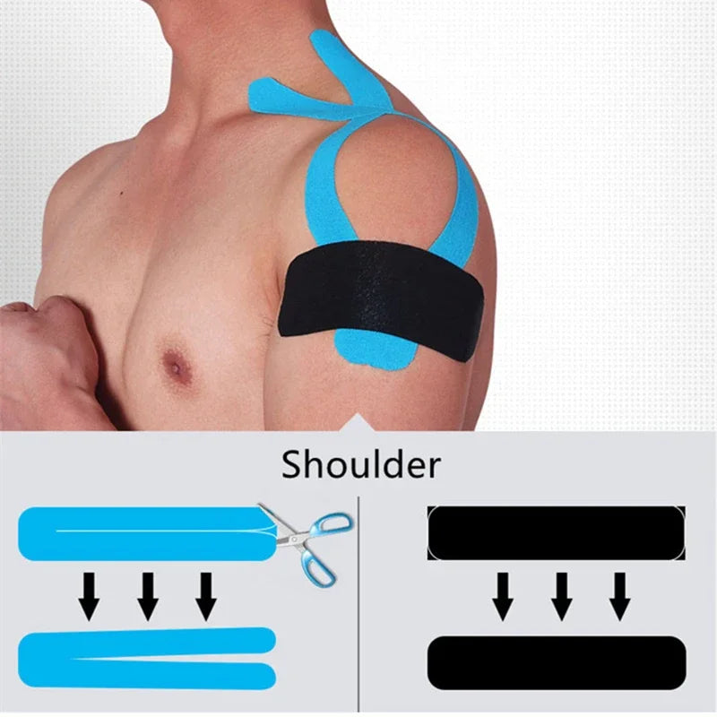 Running Recovery Accessories: Acc2.5cm*5m Self Adherent, Waterproof Sports Kinesiology Recovery Tape / Rungear