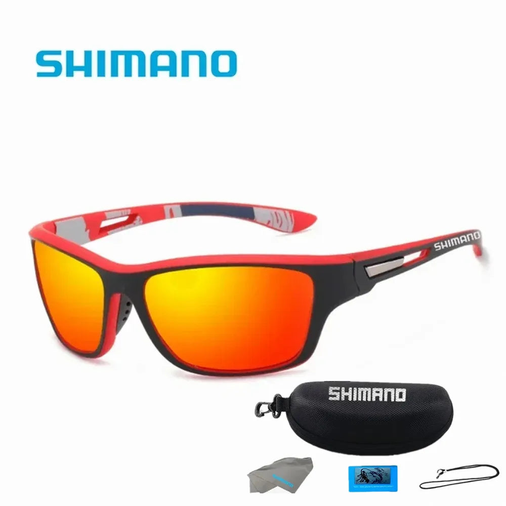 Sunglasses Gear Accessories: Shimano UV400 Unisex Polarized Protective Outdoor Sports Sunglasses / Rungear