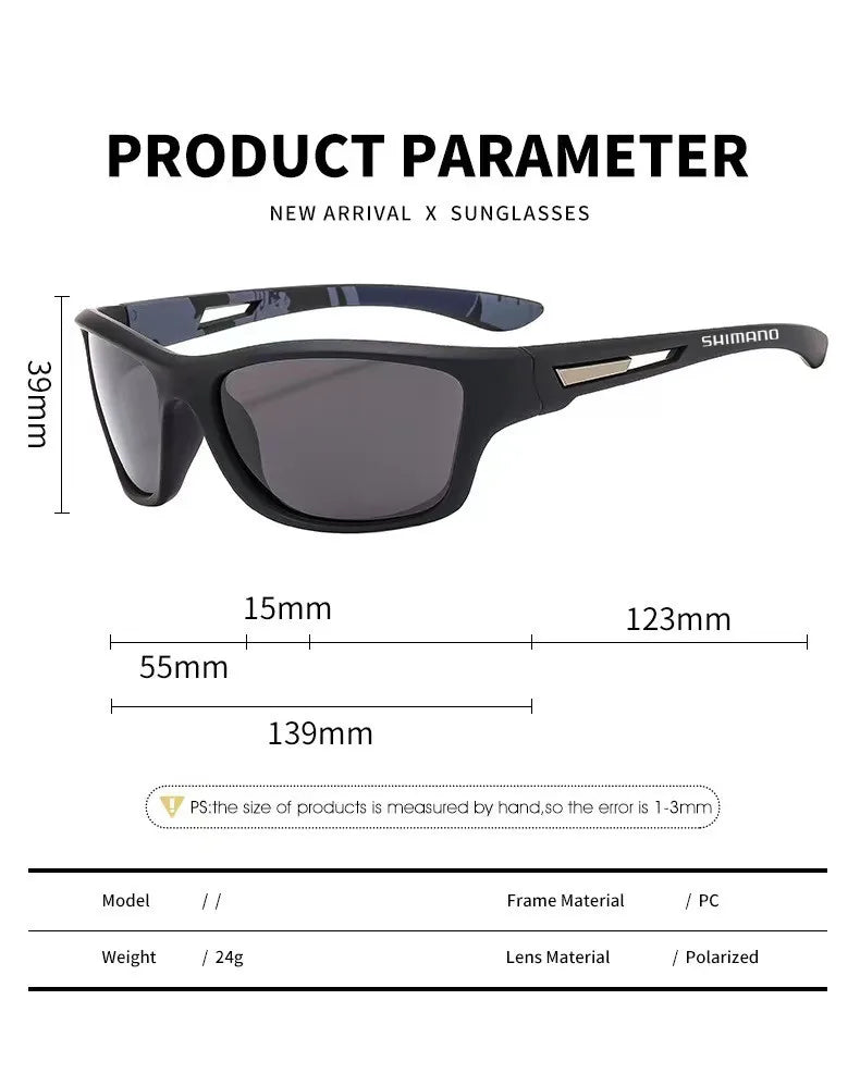 Sunglasses Gear Accessories: Shimano UV400 Unisex Polarized Protective Outdoor Sports Sunglasses / Rungear