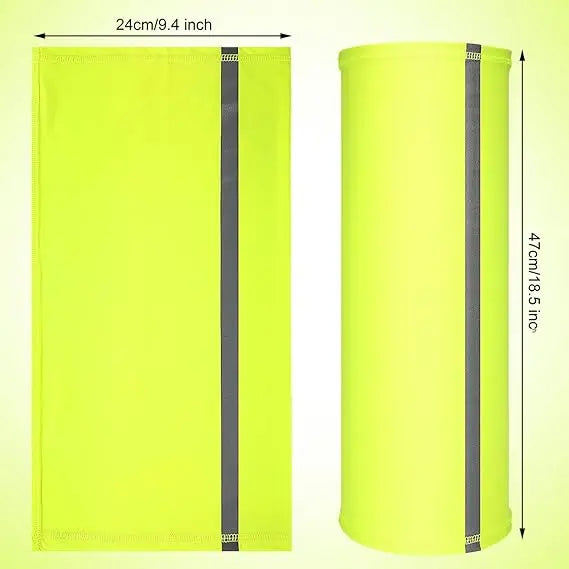 Reflective Running Gear: Neon Safety, UV Protection, Wind Protection Neck Gaiter / Rungear