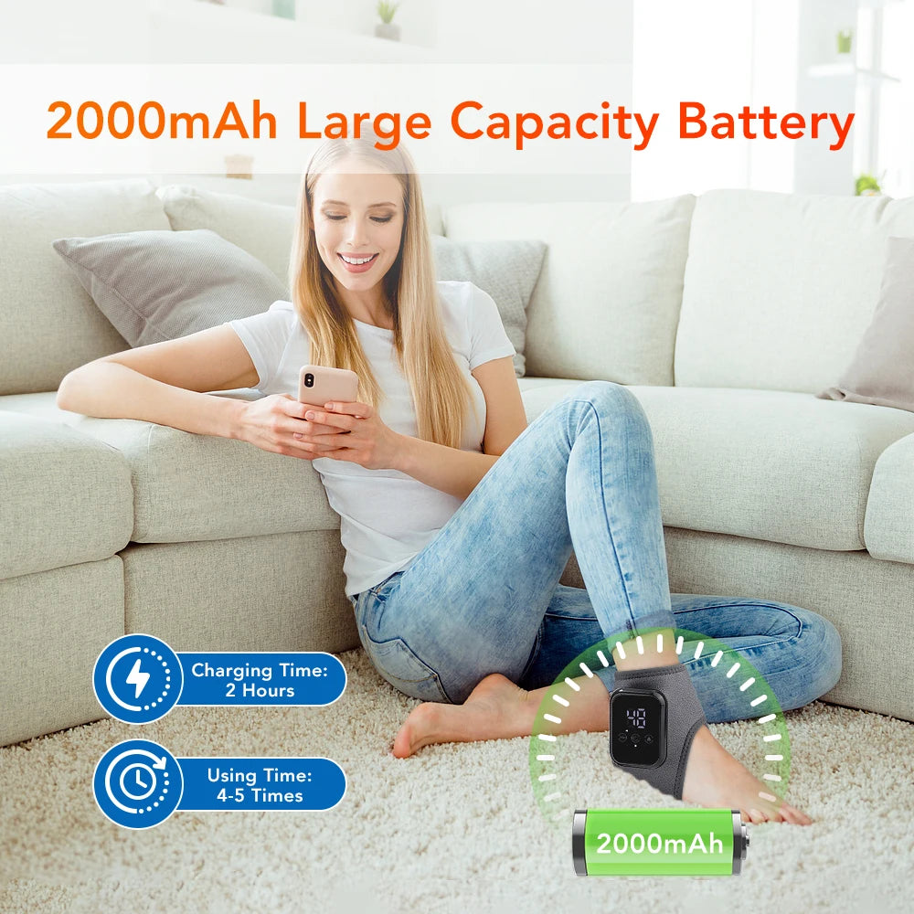 Electric Heating Wrist Brace Vibration Massage Hot Compress Ankle Wrap And Hand Protector Rechargeable Wristband