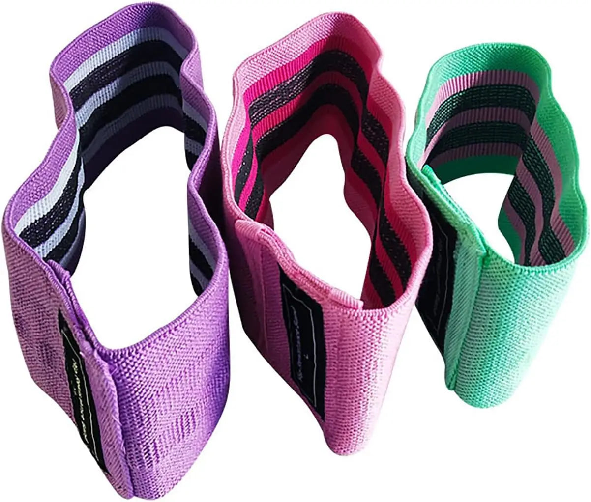 Running Recovery Gear: Unisex Resistance Bands, Set of 3 Stretch Bands / Rungear