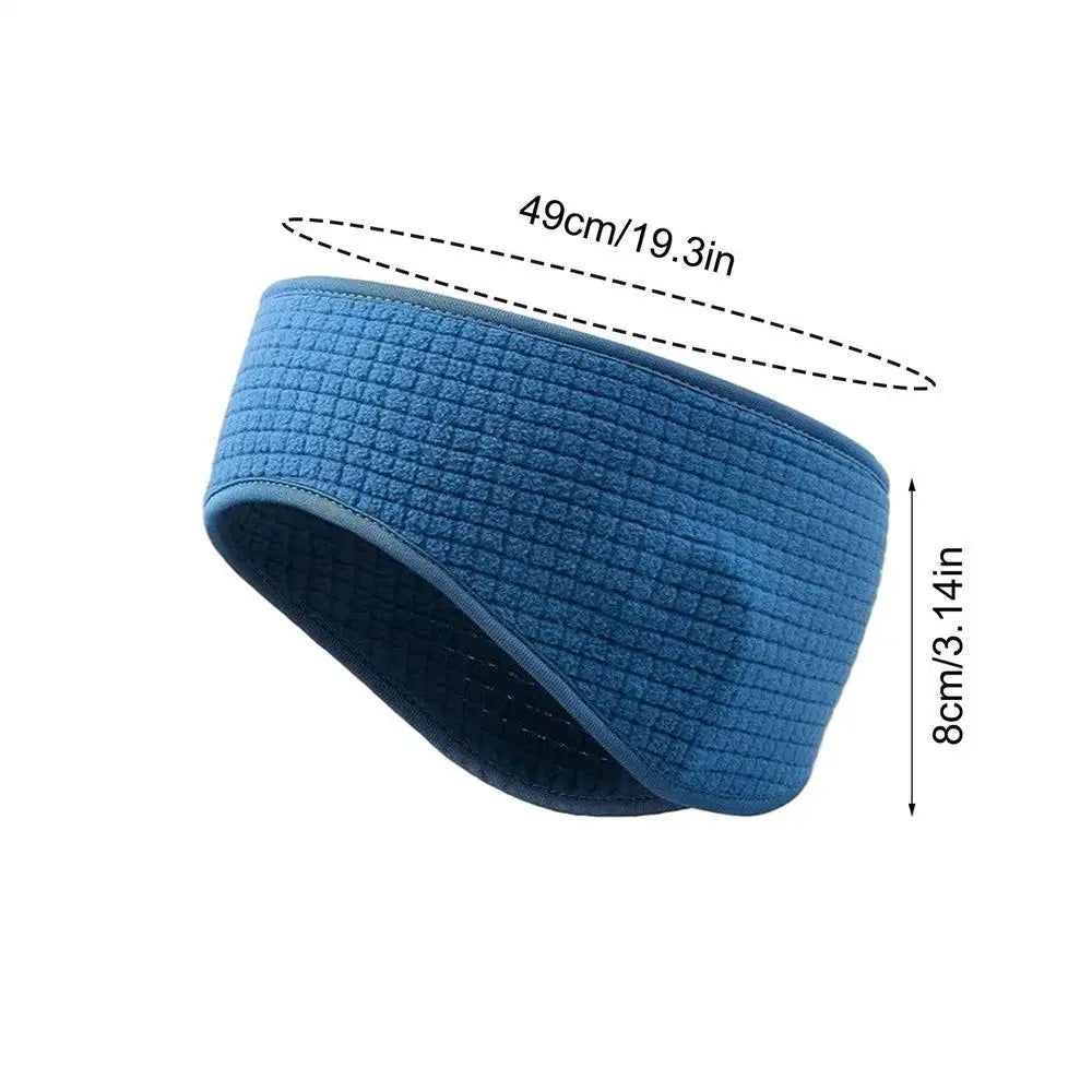 Unisex Thermal Windproof Stretchy Ear Warmer Headband for Running Skiing Cycling Winter Sports