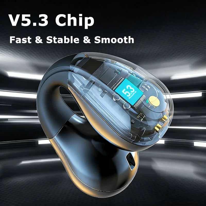 Running Tech Accessories: Bone Conduction Earphones-Clips, Bluetooth, Wireless, 3D Surround / Rungear