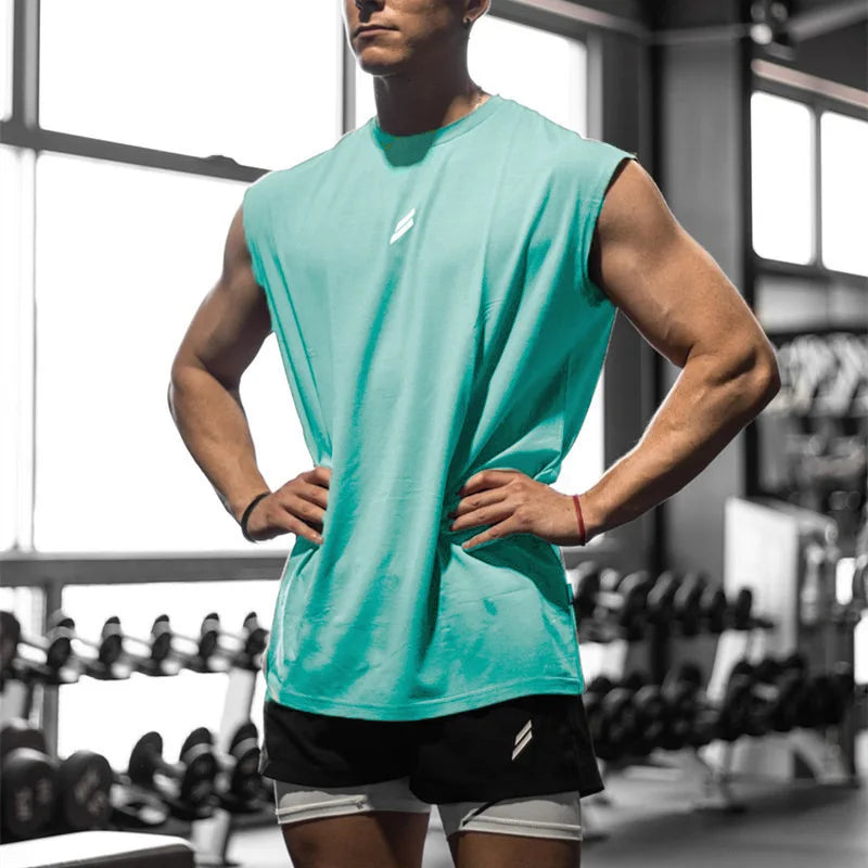 Men's Running Apparel: Sleeveless, Quick-Dry, Breathable Mesh Workout Tank T-Shirt / Rungear