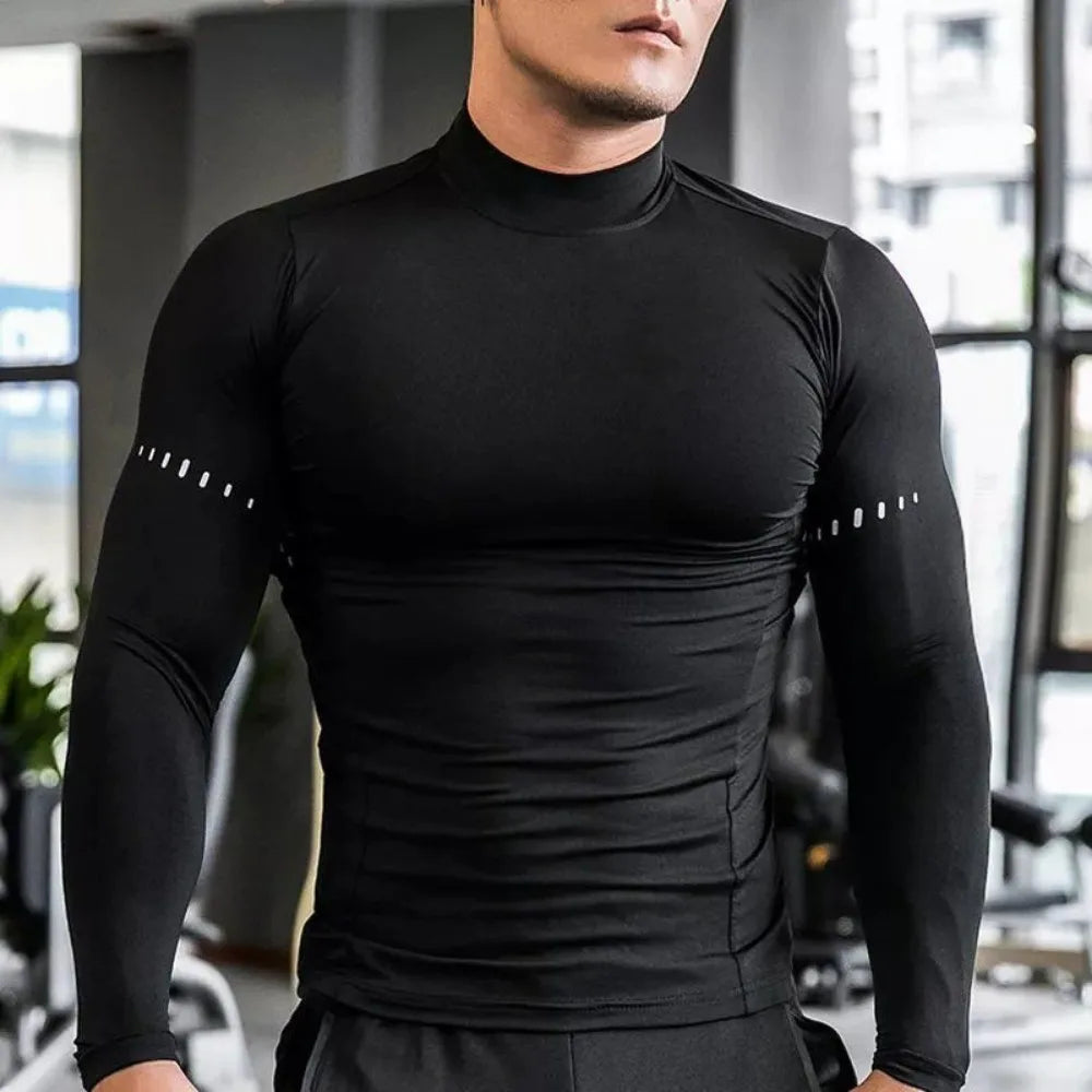 Men's Running Clothing: Long Sleeved, Compression, UV Sun Protection Shirt / Rungear
