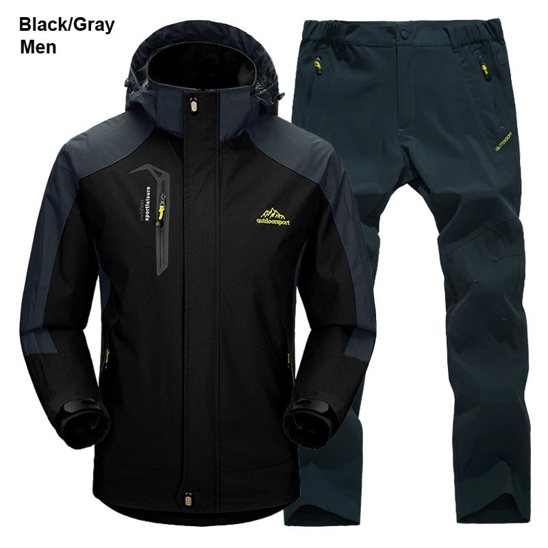 Men's Running And Trail Gear Apparel: Thermal, Waterproof, Windproof, Hooded Jacket and Pants Sets / Rungear