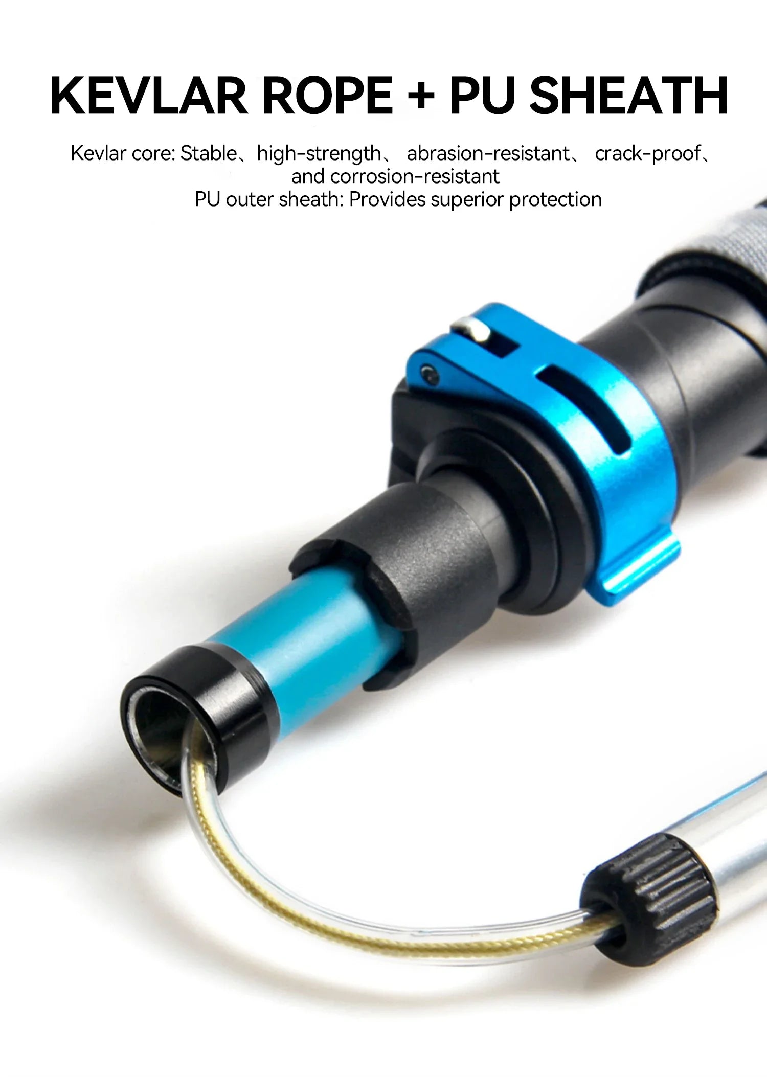 Carbon Ultra Light Foldable And Anti Slip Drill Rod Hiking Poles With External Lock