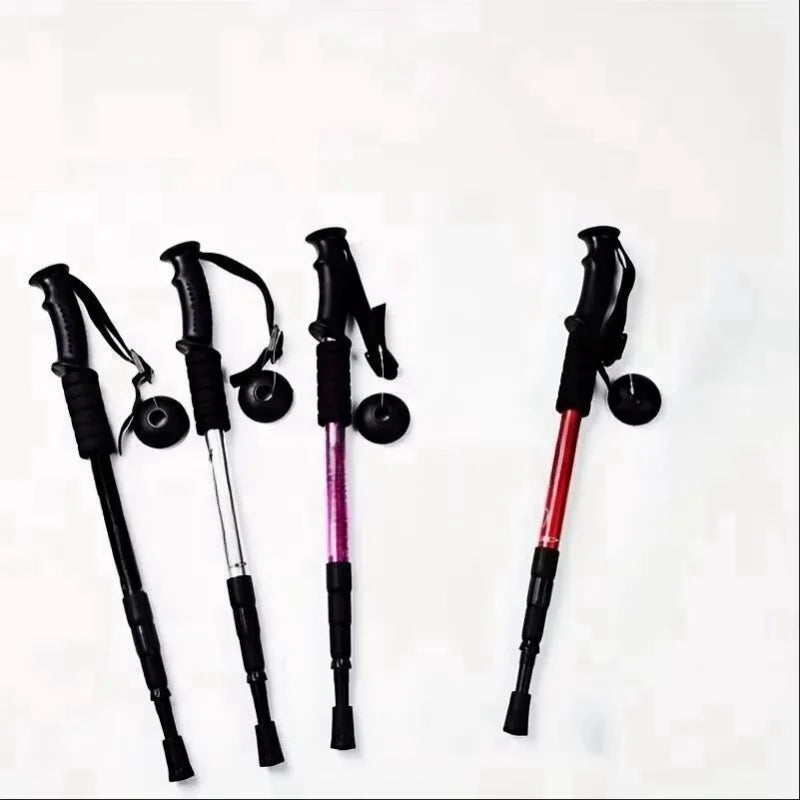 Trail Gear Accessories: Trekking Poles Shock Absorption Foldable Ultralight Hiking Pole Suitable For Outdoor Camping Mountaineering Backpacking And Trip