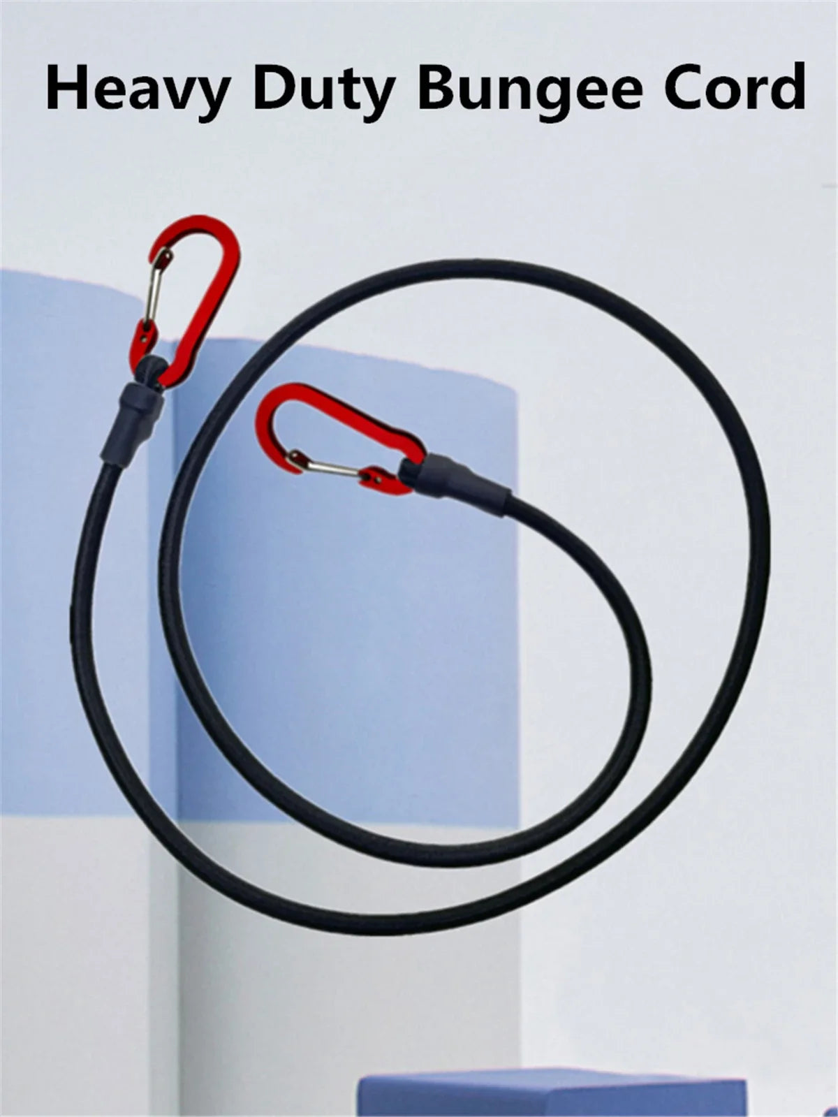 Trail Gear Accessories: Heavy Duty Bungee Cord, Elastic Tie Strap String Carabiner Hooks / Rungear