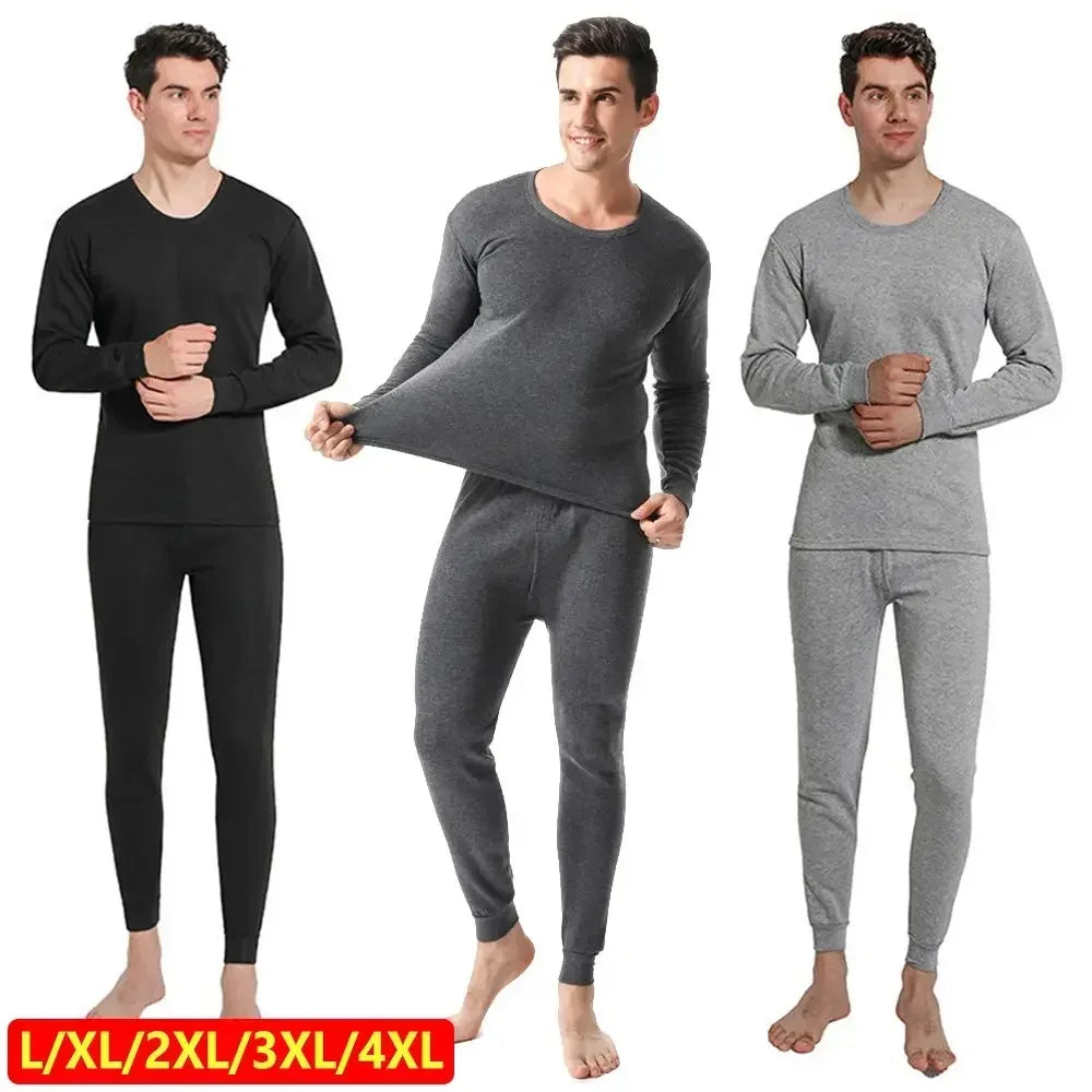 Men's Thermal Apparel: Moisture-Wicking Breathable Long Thermal Underwear Set / Rungear