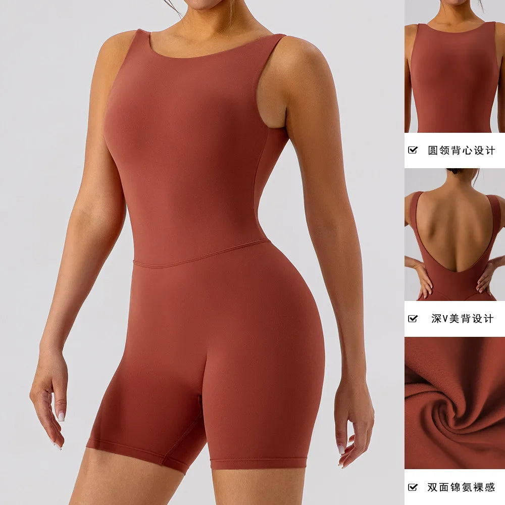 Women's Activewear Apparel:  Fitness Sports Jumpsuits Workout Outfit, Push-Up Activewear / Rungear