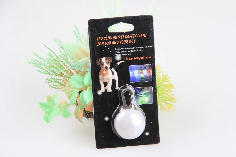 LED Dog Collar Light, Glow in The Dark Reflective Strip, Anti-Lost Night Safety Pendant for Pets Cat Christmas Gift