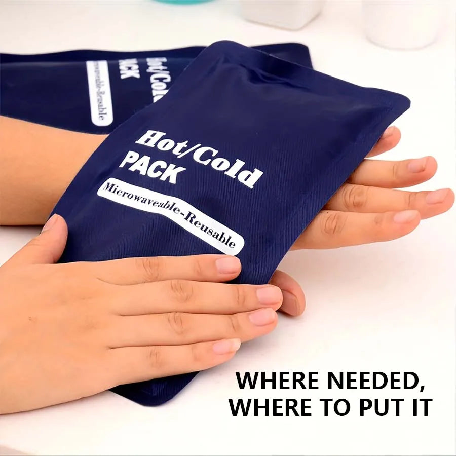 Recovery Gear Accessories: Reusable, Microwaveable Hot Cold Therapy Pack Gel Pad for Emergency Pain Relief / Rungear