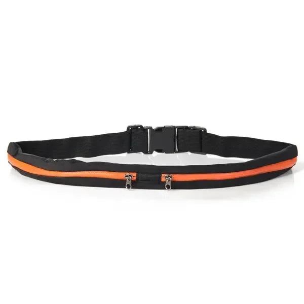 Running Belt Gear: Nylon, Adjustable, Double Pocket, Waterproof Running Waist Belt Bag / Rungear