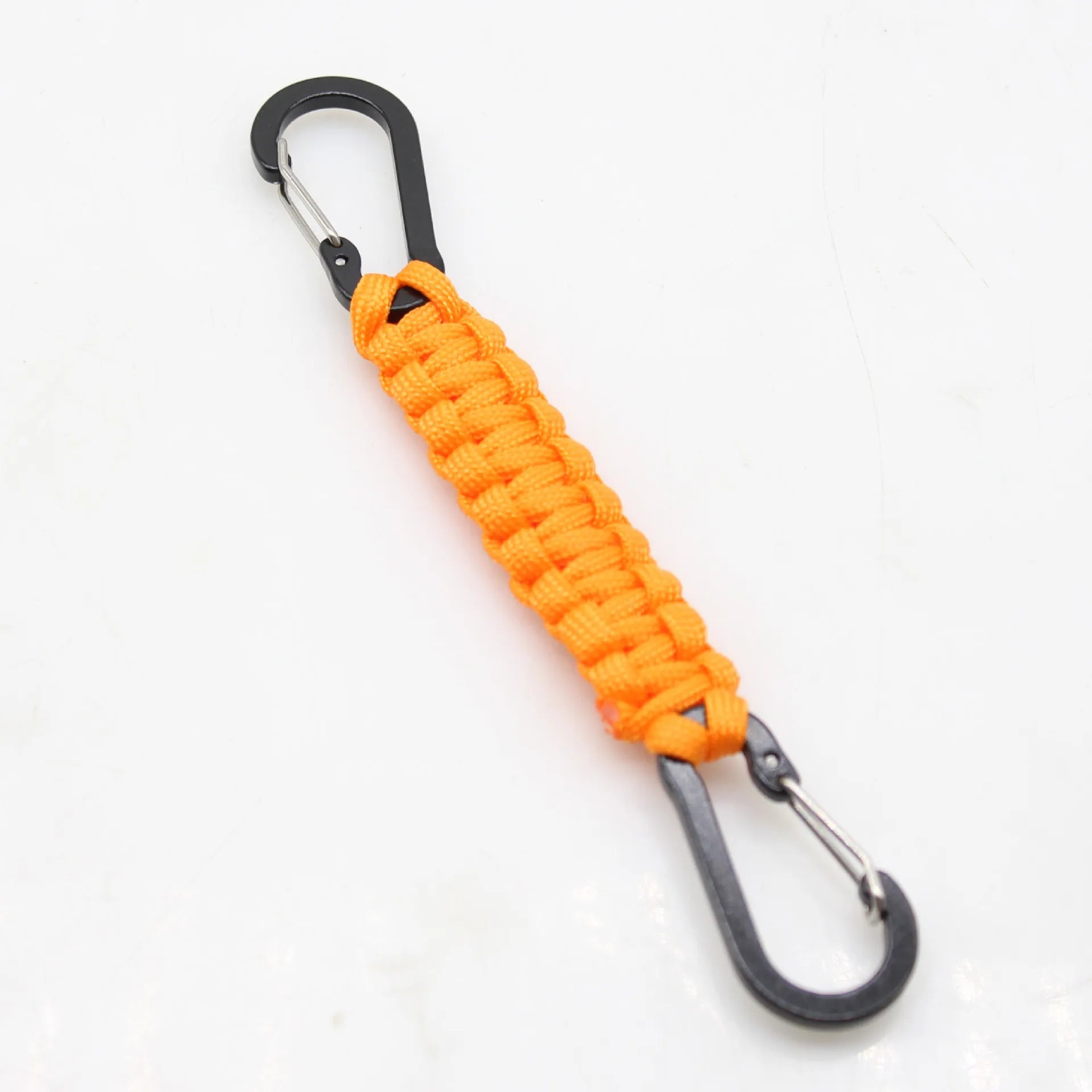 Trail Accessories: Paracord Keychain, Braided Double-Buckle Lanyard, Double Carabiners Paracord Keychain / Rungear