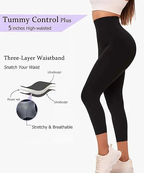 Women's Compression Apparel: Seamless High Rise, Slim-Fit, Lifting Workout Leggings / Rungear