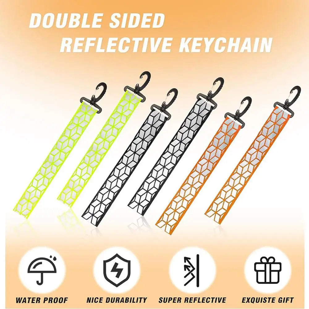 Trail Reflective Gear: Reflective Safety Keychain For Backpack / Rungear