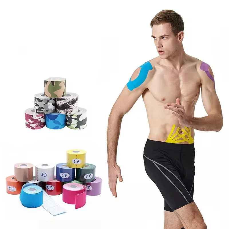 Running Recovery Accessories: Acc2.5cm*5m Self Adherent, Waterproof Sports Kinesiology Recovery Tape / Rungear