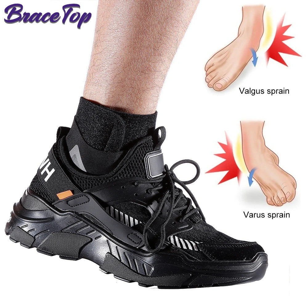 Recovery Gear Accessories: 1 PC Sport Ankle Stabilizer Brace, Compression Support for Pain Relief / Rungear