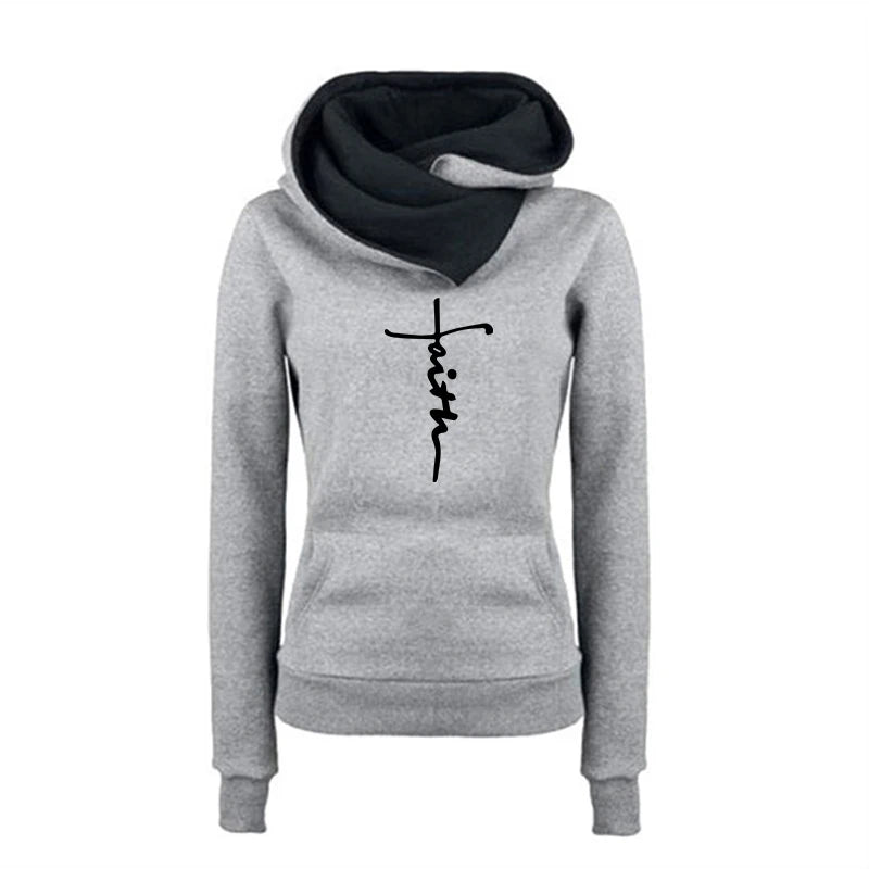 Women's Winter Apparel: Women's Quality, Versatile, Double Collar Pullover Hoodie / Rungear