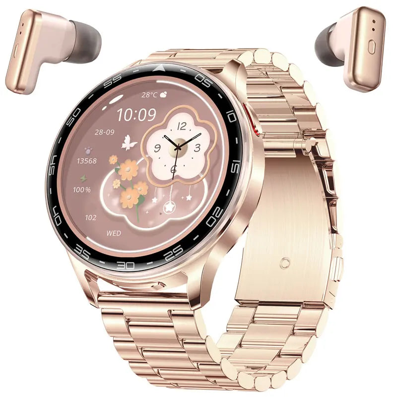 Running Tech Gear: New TWS 2-in-1 Bluetooth Smart Watch With Earphones HIFI 9D For Android iOS / Rungear