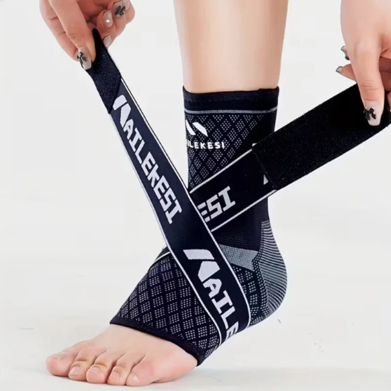 Recovery Gear Accessories: 1PC Breathable, Adjustable, Durable, Elastic Ankle Support Band Protector for Running, All Sports / Rungear