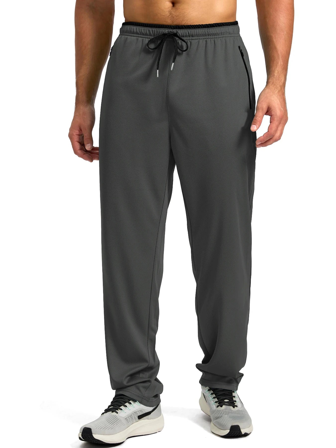 Men's Quick Dry Apparel: Breathable, Lightweight Activewear Pants with Elastic Waist And Zipper Pockets / Rungear