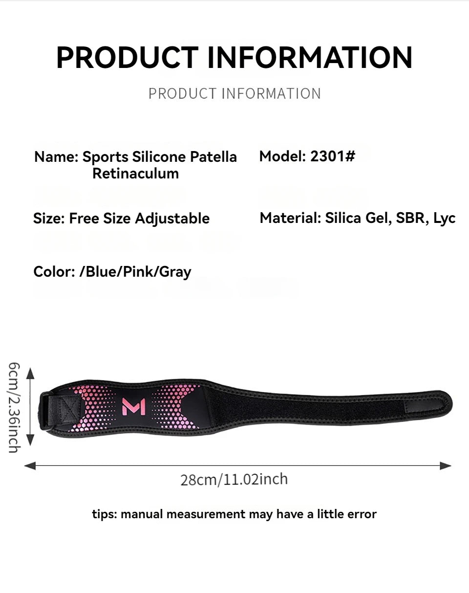 Recovery Gear Accessories: GTUBIKE 1PC Patella Knee Strap, Adjustable Knee Stabilizer Support Band for Outdoor Sports / Rungear