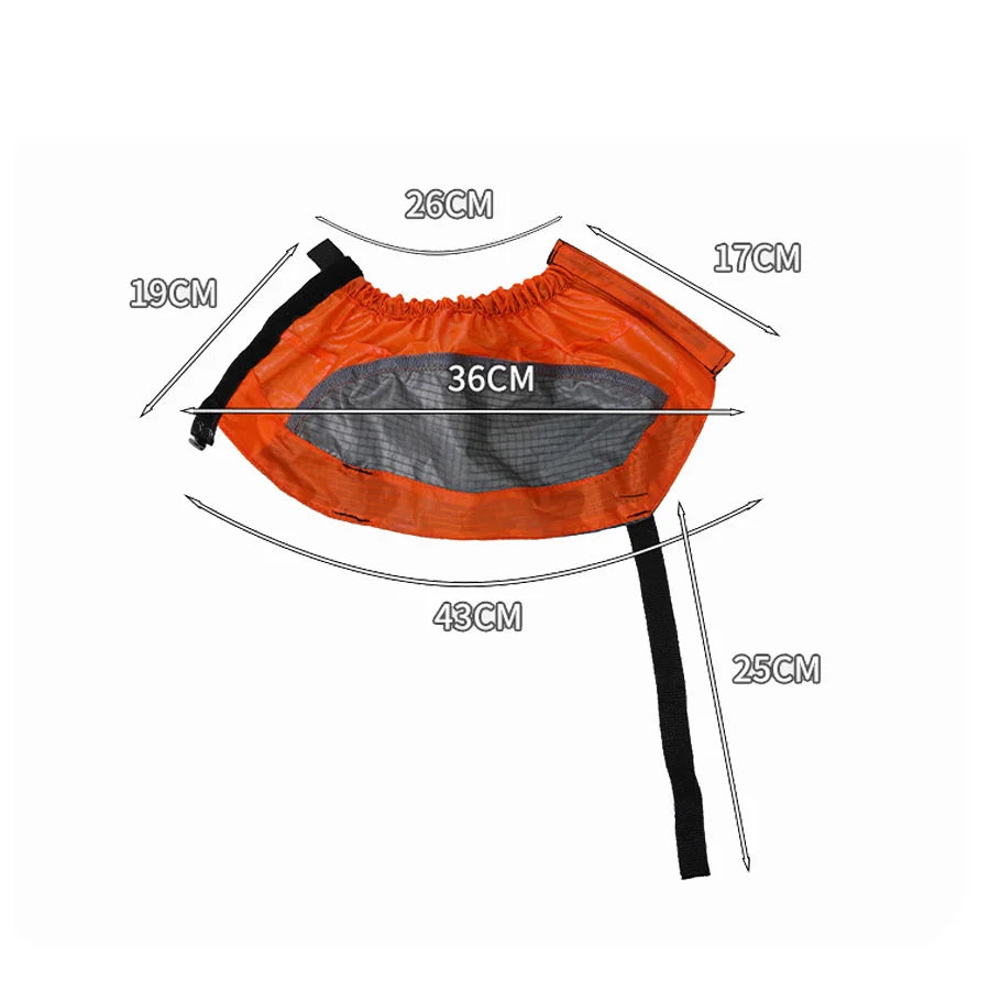 Lightweight Waterproof Ankle Gaiters With Reflective Strips For Hiking Mountaineering