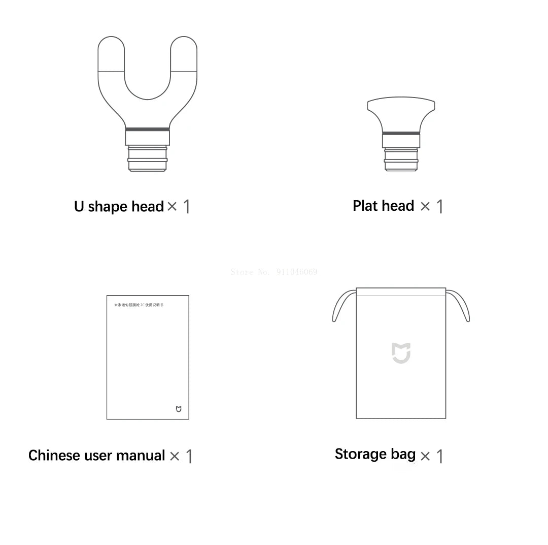Xiaomi Mijia Mini Fascia Gun 2C Thrust Smart Gear Memory 350g Portable 2500rpm High Speed Pocket Massager