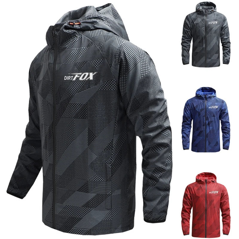 Men's Jacket Apparel: DIRTFOX Windproof Light Jacket For Mountain, Hiking, Walking / Rungear