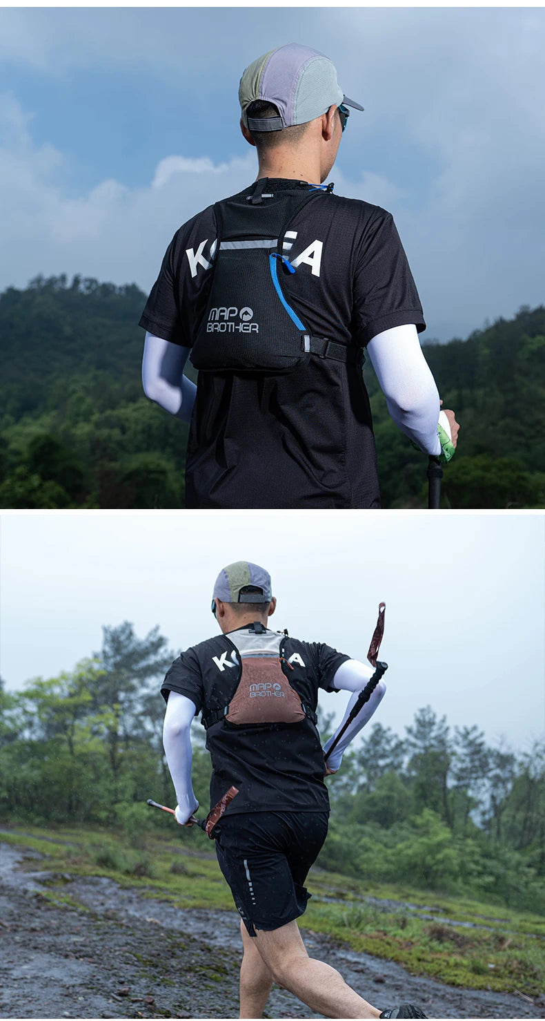 Marathon Vest Gear: MAP BROTHER B109 Breathable, Lightweight, Trail Running, Marathon Hydration Vest Backpack / Rungear