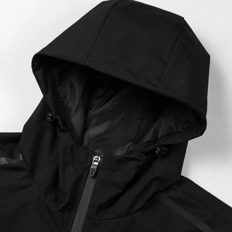 Men's Apparel Jackets: Waterproof, Windproof, Hooded, Multi-Pocket Windbreaker Jackets / Rungear