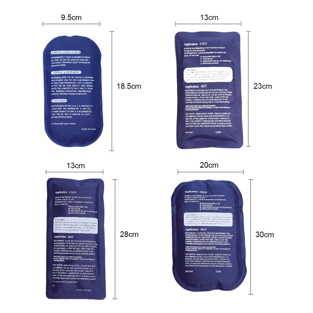 Recovery Accessories Gear: Reusable, Portable Multipurpose Hot/Cold Heating Packs For Sports Injuries / Rungear