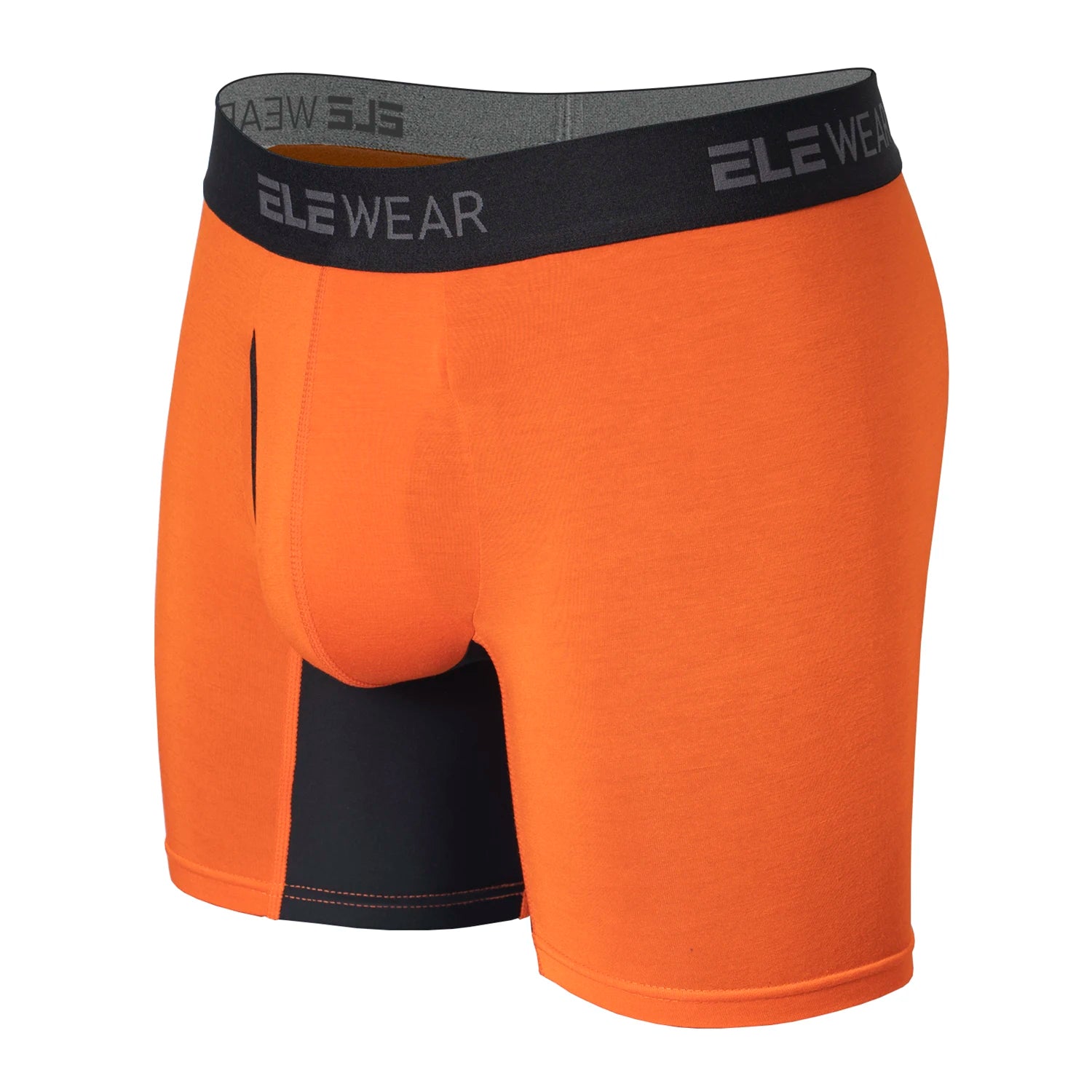 Plus Size Breathable Bamboo Men's Boxer Short Underwear With Opening