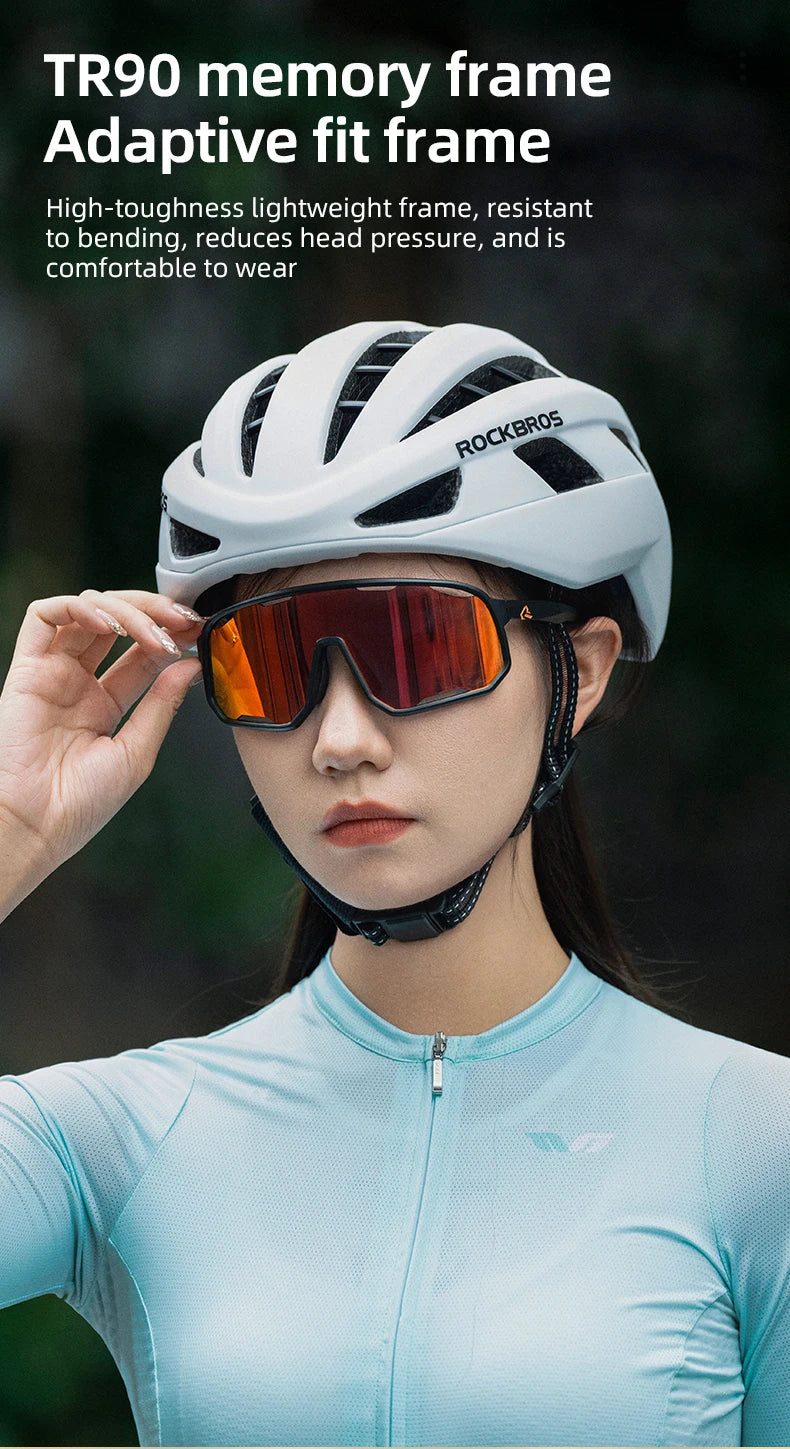 Sunglasses Running Gear: ROCKBROS Polarized Sunglasses, Outdoor UV400 Protection, Sports Eyewear for Outdoor Sports / Rungear