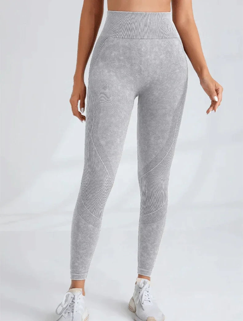 Women's Activewear Apparel: Seamless High Waist Pants Hip Lifting Outdoor Sports Tight Waist Pants / Rungear