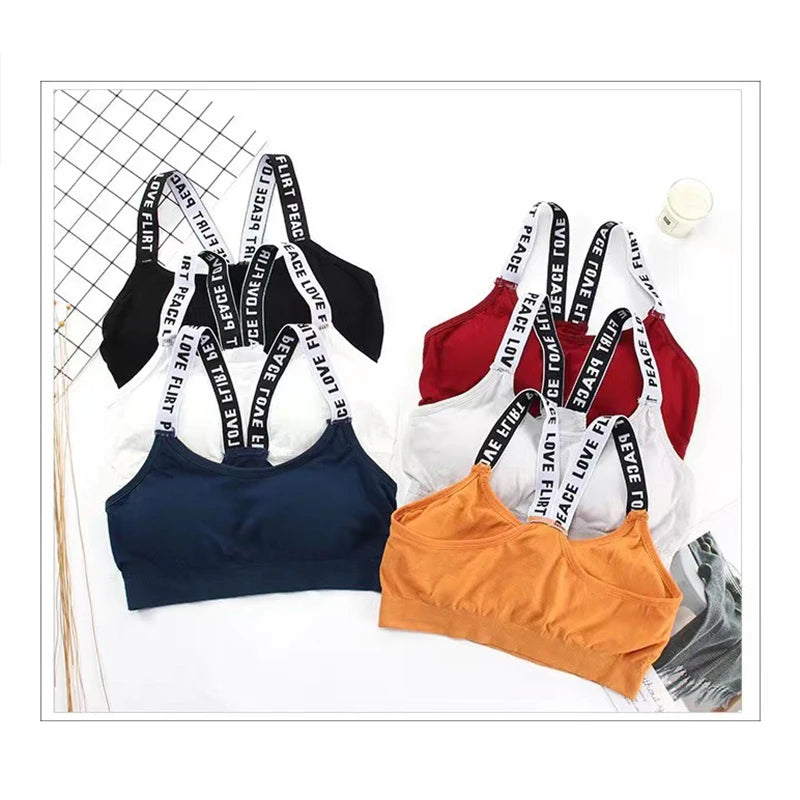 Women's Push Up Sports Bra With Support Pads For Gym Fitness Yoga Sportswear