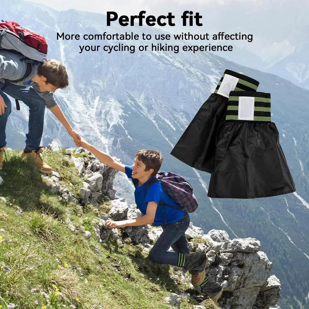 Trail Gear Accessories: Waterproof, Breathable, Adjustable, Men's Low Extended Trail Leg Gaiters For Cycling, Hiking / Rungear