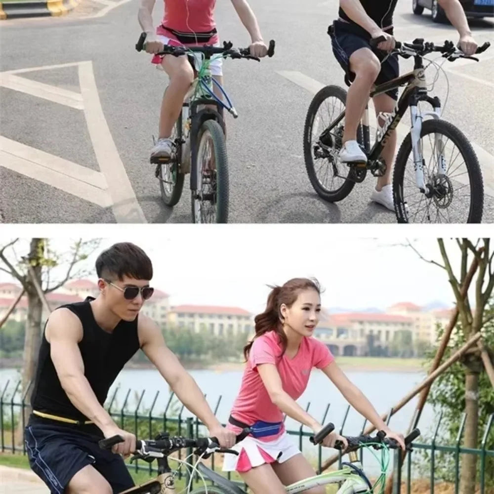 Running Belt Gear: Nylon, Adjustable, Double Pocket, Waterproof Running Waist Belt Bag / Rungear