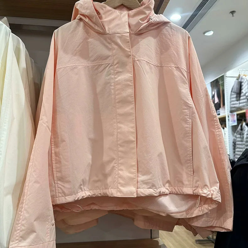 Women's Hooded Casual Jacket – Lightweight, Single-Breasted, Relaxed Fit | Summer Outwear | S–XL